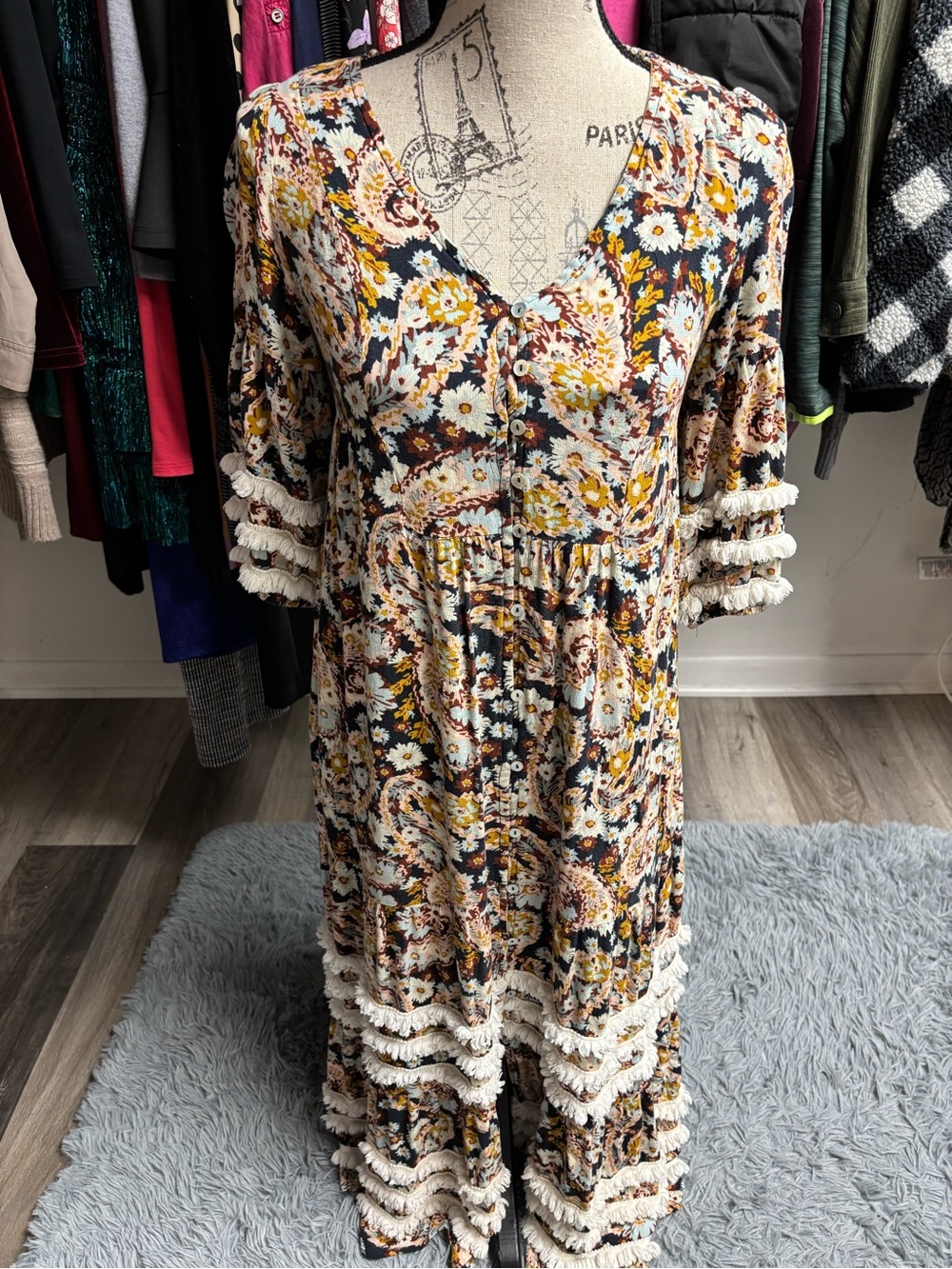 Piper & Scoot Exclusive Soho Fringe Maxi Dress